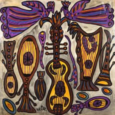 Baya, Composition à la guitare (1989) by Baya
