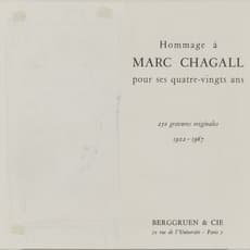 Marc Chagall, Hommage à Marc Chagall pour Vava by Marc Chagall