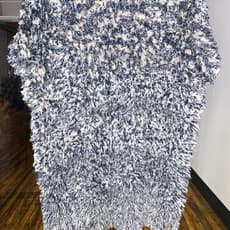 Liz Collins (American), Selvedge Fur Throw (2020) by Liz Collins