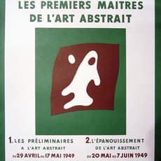 Jean Arp, Le Musee de Grenoble, Galerie Maeght Original Poster by Hans Arp (1949)