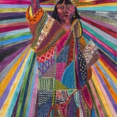 Pacita Abad, L.A. Liberty (1992) by Pacita Abad