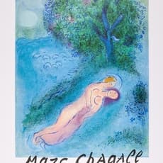 After Marc Chagall, Marc Chagall Graveur Japon Exhibition Poster (1987) by Marc Chagall