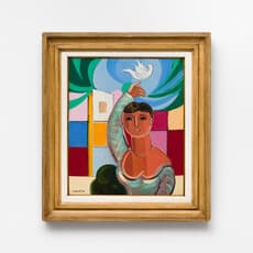 Cícero Dias, Figura e Pomba (1970) by Cícero Dias