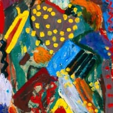 Pacita Abad, Blue Hotel (1997) by Pacita Abad