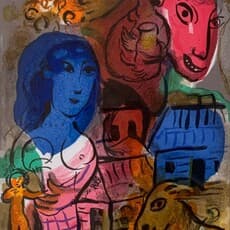 Marc Chagall, Homage to Marc Chagall (XXe Siecle) (1969) by Marc Chagall
