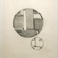 Fritz Glarner, Study for Tondo with Echo (1959)