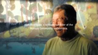 A Colombian painter surprises with his powerful memory