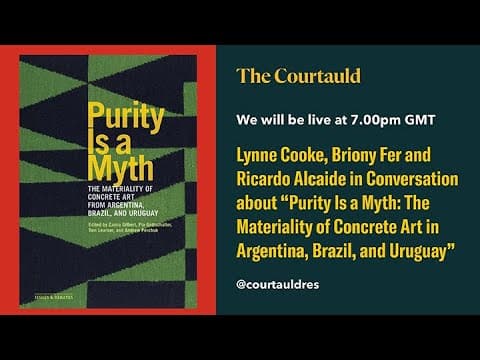 Book Launch: Purity Is a Myth: The Materiality of Concrete Art in Argentina, Brazil, and Uruguay