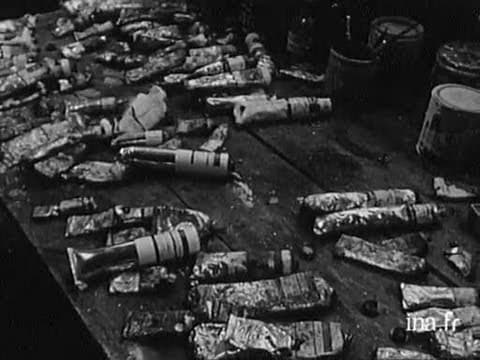 Le peintre Manessier chez lui