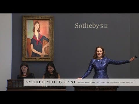 Bidding Battle for Modigliani’s 'Jeanne Hebuterne (au foulard)'