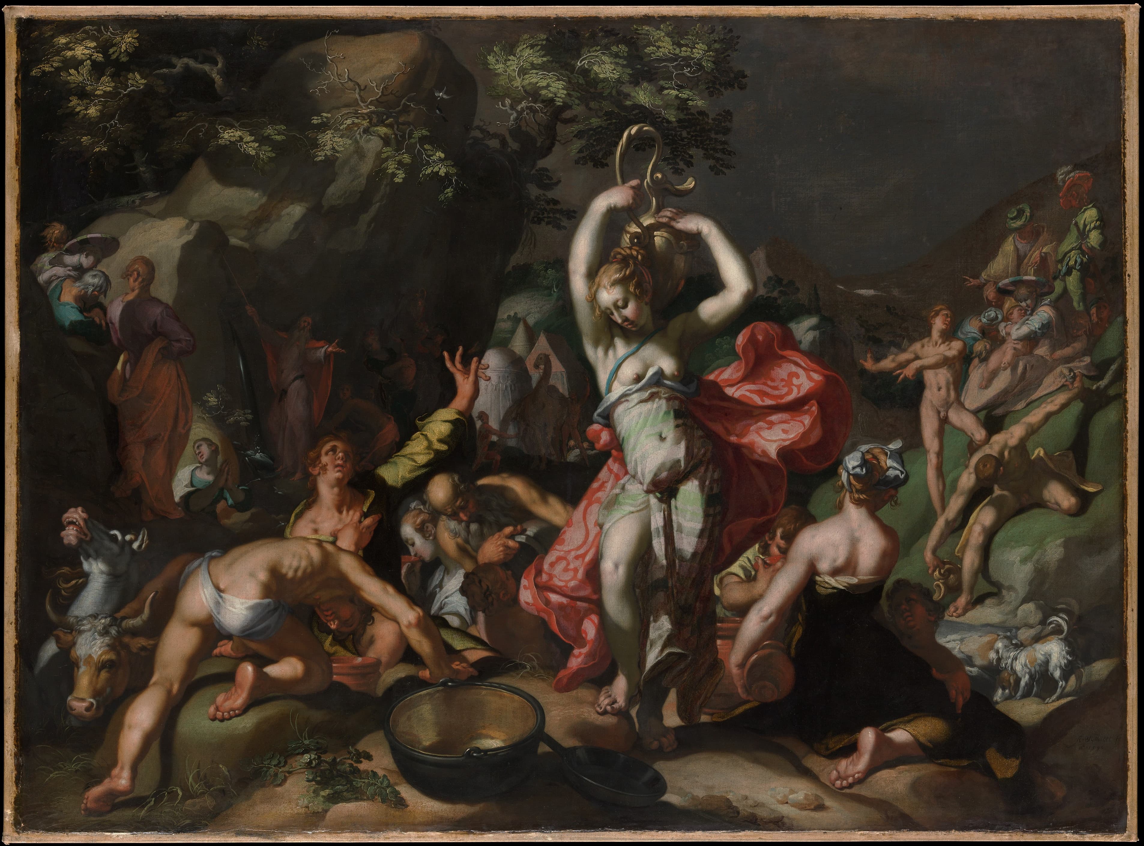 Moses Striking the Rock by Abraham Bloemaert